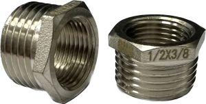 Футорка 1/2''M х 3/8''F никель