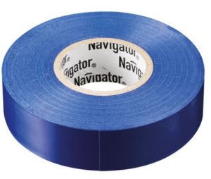 Изолента ПВХ 15ММ*20м синяя проф Navigator