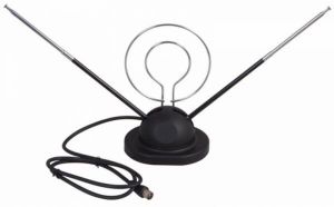 Антенна комнатная  УСЫ ( всеволновая ) с кольцом VHF/UHF