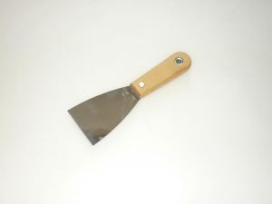 Шпатель с деревянной ручкой 80мм