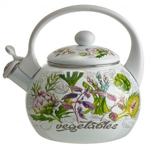Чайник эмалированный со свистком 2,5л Veget EM-1349