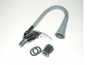 Смеситель кухня 109F-GRAY серый 108CR-0715-15